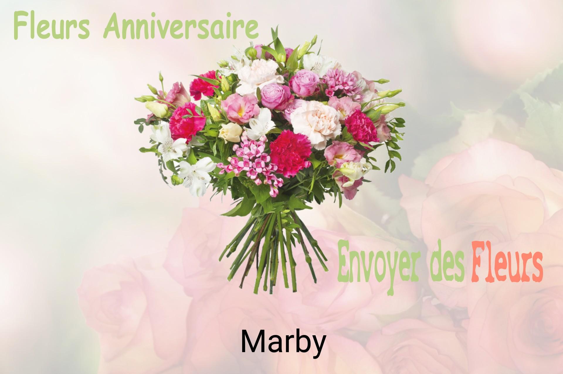 Bouquet de fleurs d’anniversaire livré à Marby
